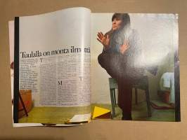 Me Naiset 1972 nro 9 ilmestynyt 1.3.1972, Tuula Nyman, Jussi Himangan iloinen yllätys, Doris Laine, Sänkyjä, Suurten kutsujen emäntiä Ulla Tavela