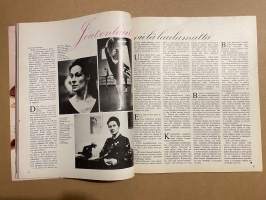 Me Naiset 1972 nro 9 ilmestynyt 1.3.1972, Tuula Nyman, Jussi Himangan iloinen yllätys, Doris Laine, Sänkyjä, Suurten kutsujen emäntiä Ulla Tavela