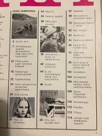Me Naiset 1972 nro 25/26  ilmestynyt 21.6.1972, Saarikoskien onnen aika, Oma koti - tekstiilit, Dora Jung