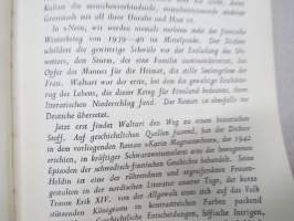 Kaarin Magnustochter (Kaarina Maununtytär saksankielisenä laitoksena v. 1943, painettu WSOY, Porvoo)