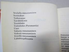 Opi ennustamaan antikvariaatti - Automaattikirjoitus, Ennusunet, Nopat, Heilurti, Kahvinporot, Kristallipallo, Kädenviivat, Pelikortit, Taikavarpu
