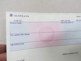 Skopbank -shekkilomake