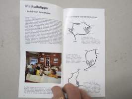 Leppoisaa lomamatkaa 1973 - junalla - VR matkailulippu / kiertomatkat -myyntiesite