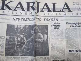 Neuvosto-Karjala - kansallinen yleisölehti, 18.6.1991; Lehmiä Suomesta Vuokkiniemelle ja moitteita avustuksena toimitettujen koneiden tilasta, Salmi-Seuran asioita..