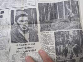 Neuvosto-Karjala - kansallinen yleisölehti, 18.6.1991; Lehmiä Suomesta Vuokkiniemelle ja moitteita avustuksena toimitettujen koneiden tilasta, Salmi-Seuran asioita..