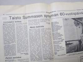 Neuvosto-Karjala - kansallinen yleisölehti, 18.6.1991; Lehmiä Suomesta Vuokkiniemelle ja moitteita avustuksena toimitettujen koneiden tilasta, Salmi-Seuran asioita..