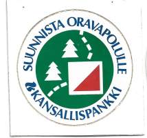 Suunnista Oravapolulle - tarra