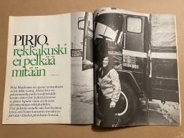 Me Naiset 1972 nro 3 ilmestynyt 19.1.1972, Pirjo Maukonen - rekkakuski, Riitta ja Ilkka Kontula, Aili ja Martti Laihorinne - elämä on kallis lahja