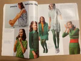 Me Naiset 1972 nro 16 ilmestynyt 19.4.1972, Matkamuistotalon Kaarina, Åke Lindman, Raili Lehtola - kotirouvan päivä, Uusi verho virkistää