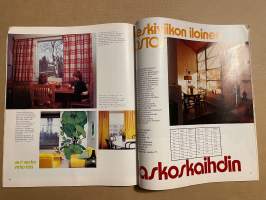 Me Naiset 1972 nro 16 ilmestynyt 19.4.1972, Matkamuistotalon Kaarina, Åke Lindman, Raili Lehtola - kotirouvan päivä, Uusi verho virkistää