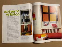 Me Naiset 1972 nro 16 ilmestynyt 19.4.1972, Matkamuistotalon Kaarina, Åke Lindman, Raili Lehtola - kotirouvan päivä, Uusi verho virkistää