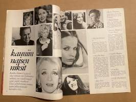 Me Naiset 1972 nro 17 ilmestynyt 26.4.1972, Yves Saint Laurentin asunto, Anneli Sari, Martti Romppainen, Kauniiden naisten niksit