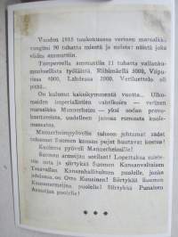 Vuoden 1918 toukokuussa verinen marsalkka vangitsi 90 tuhatta miestä ja naista joka viides ammuttiin -neuvostoliittolainen lentolehtinen, josta tehty postikortti