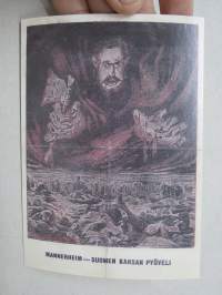 Mannerheim - Suomen kansan pyöveli -neuvostoliittolainen lentolehtinen, josta tehty postikortti -neuvostoliittolainen lentolehtinen, josta tehty postikortti