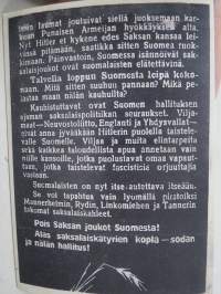 Pois Saksan joukot Suomesta!... -neuvostoliittolainen lentolehtinen, josta tehty postikortti