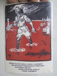 Venäjän keisari Nikolai Verisen palkkarenki, Talonpoikien hirttäjä, Pyöveli Mannerheim -neuvostoliittolainen lentolehtinen, josta tehty postikortti