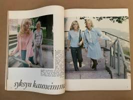 Me Naiset 1972 nro 35 ilmestynyt 30.8.1972, Syysmuoti, Irwinin ja Timo T. A. Mikkosen kymmenottelu, Nelivaljakko - Aura-Liisa, Helena, Marianne ja Helinä Laihorinne