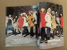 Me Naiset 1972 nro 35 ilmestynyt 30.8.1972, Syysmuoti, Irwinin ja Timo T. A. Mikkosen kymmenottelu, Nelivaljakko - Aura-Liisa, Helena, Marianne ja Helinä Laihorinne