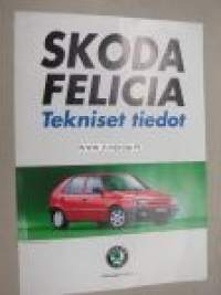 Skoda Felicia -tekniset tiedot esite