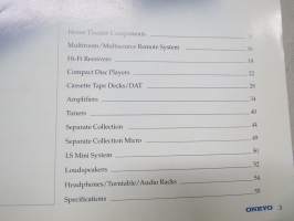 Onkyo Audio Products 1996-1997 -catalog / tuoteluettelo