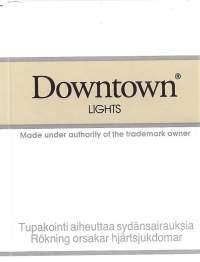 Downtown Lights -  käyttämätön aihio koottava tupakka-aski toimitus kirjeenä