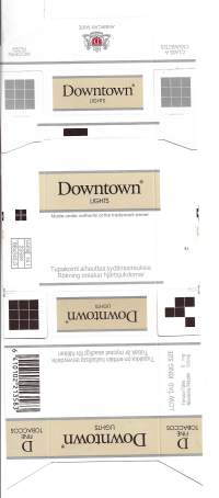 Downtown Lights -  käyttämätön aihio koottava tupakka-aski toimitus kirjeenä