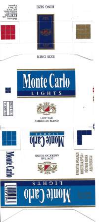 LightsMonte Carlo -  käyttämätön aihio koottava tupakka-aski toimitus kirjeenä
