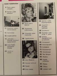 Me Naiset 1972 nro 38 ilmestynyt 20.9.1972, Erkki Rantanen - pantu paljon vartijaksi, Lenita, Marja-Leena Mikkola, Aino Räsänen
