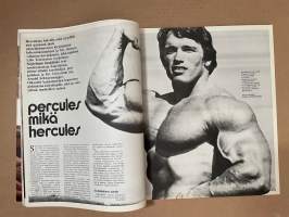 Me Naiset 1972 nro 43 ilmestynyt 25.10.1972, Kristiina Mykkänen, Lintulan luostari, Sirkka Lehto, Lea Pennanen, Arnold Schwarzenegger Suomessa, Marlon Brando