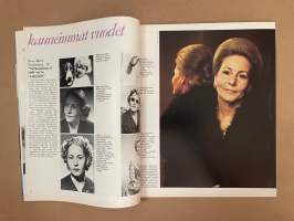 Me Naiset 1972 nro 48 ilmestynyt 29.11.1972, Vuodet kaunistavat - Harriet Erisson,  Maija Karhi, Rose-Marie Stockmann, Ruhtinatar Grace, Olavi Virran perhe
