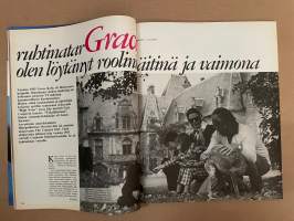 Me Naiset 1972 nro 48 ilmestynyt 29.11.1972, Vuodet kaunistavat - Harriet Erisson,  Maija Karhi, Rose-Marie Stockmann, Ruhtinatar Grace, Olavi Virran perhe