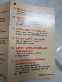Kantti kestää nauttia - Leipä laulu ja henkilöt - Leipätiedotus LEIMC1 -C-kasetti / C-cassette, mm. Irwin Goodman, Popeda, Veikko Lavi, Juha Vainio, Vesa-Matti Loiri