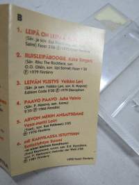 Kantti kestää nauttia - Leipä laulu ja henkilöt - Leipätiedotus LEIMC1 -C-kasetti / C-cassette, mm. Irwin Goodman, Popeda, Veikko Lavi, Juha Vainio, Vesa-Matti Loiri
