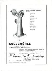 Kugelmuhle / A Ahlström Oy Warkaus -  esite