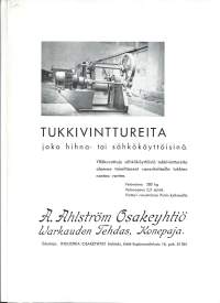 Tukkivinttureita  / A Ahlström Oy Warkaus -  esite