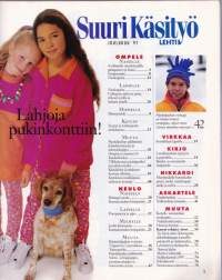 Suuri käsityölehti 1997 N:o 12.  Sisältää kaava-arkin 12. Katso sisältö kuvista.