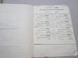 Toijalan Seudun Osuuskauppa - Osuuskirja nr 0648, 1 000 mk (emäntä S.A.), päivätty 26.5.1958