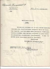 Pohjoismaiden Koruommpeluliike Oy Helsinki 1925f irmalomake