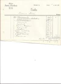 Astrid Nordlund  Modes Rauma 1925  firmalomake