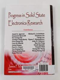 Progress in solid state electronics research