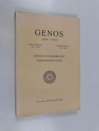 Genos 1930-1959 - genealogica 1918-1921 ; sukututkija 1921, 1944 ; henkilöhakemisto