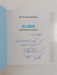 Elisen epämuistelmat (signeerattu, tekijän omiste)