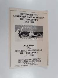 Postikorttien alkuperäismaalausten huutokauppa 17.2.1988