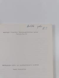 Maatalouden hinta- ja tukipolitiikasta Suomessa (signeerattu, tekijän omiste)