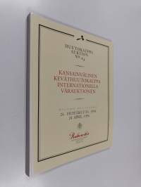 Huutokauppa auktion no44 : kansainvälinen keväthuutokauppa internationella vårauktionen : 24.4.1994
