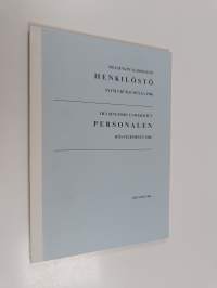 Helsingin yliopiston henkilöstö syyslukukaudella 1986