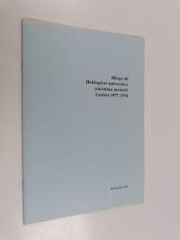 Bilaga till Helsingfors universitets statiska årsskrift Läsåret 1977/1978