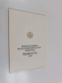 Helsingin yliopiston maatalous-metsätieteellisen tiedekunnan promootio 1990