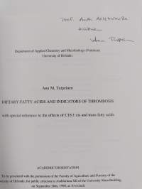 Dietary fatty acids and indicators of thrombosis (signeerattu, tekijän omiste)