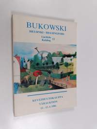 Bukowski Helsinki - Helsingfors : Keväthuutokauppa 12.-13.4.1986 : Luettelo 13